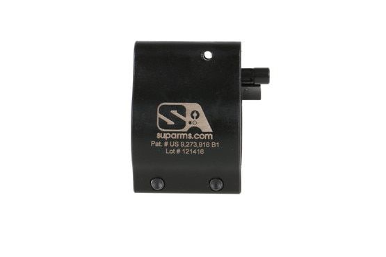 The Superlative Arms .750 adjustable gas block features a durable Melonite finish